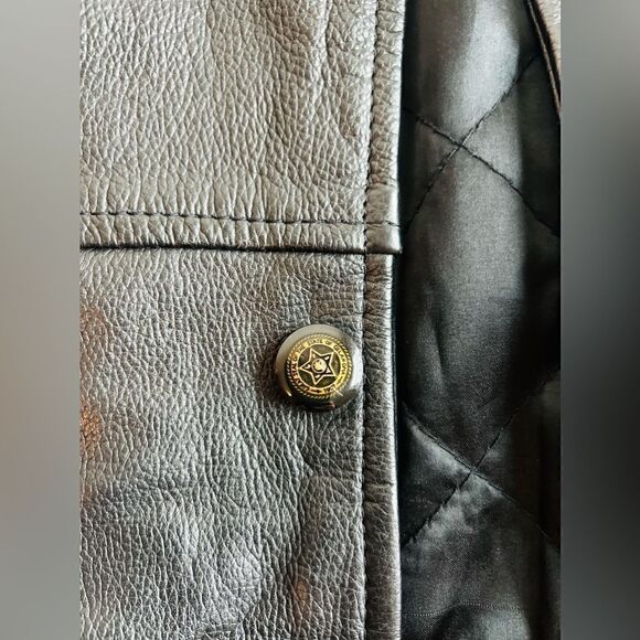 GENUINE LEATHER JACKET MILLER GENUINE DRAFT SIZE XL - Picture 7 of 7